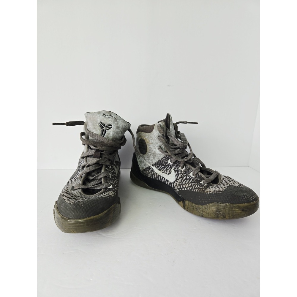 Nike Kobe 9 Elite Youth 6Y Wolf Gray Basketball‎ Shoes 636602-004